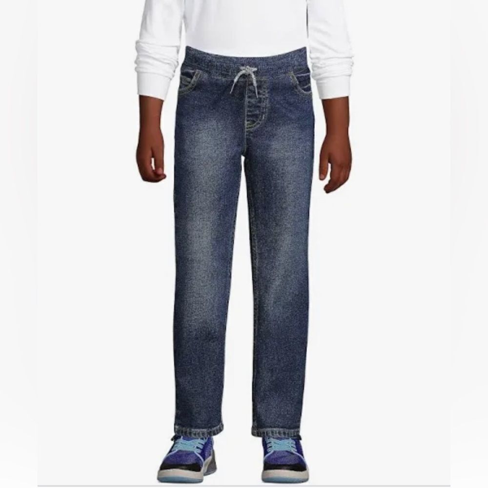 Lands’ End boys drawstring jeans size pLarge( 14s-16s)